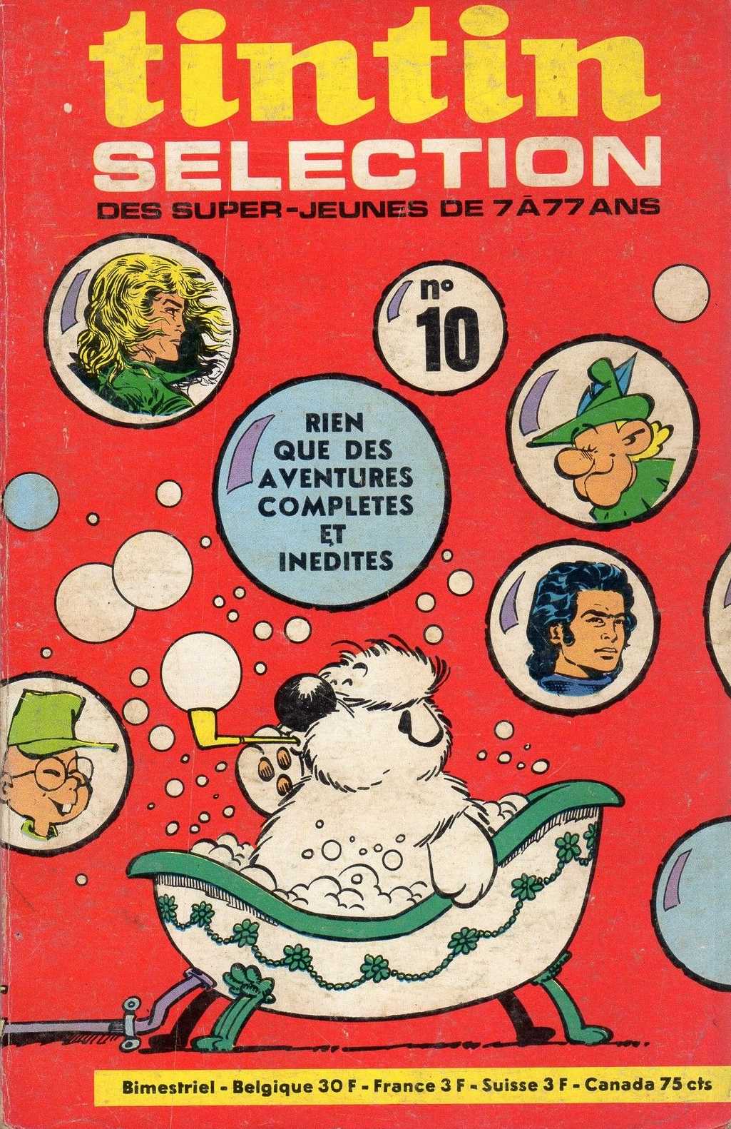 Scan de la Couverture Tintin Slection n 10